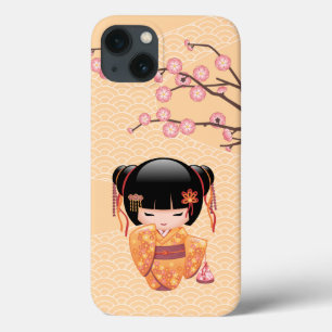 Funda Para iPhone 13 Muñeca Ume Kokeshi - Chica Geisha de la enseñanza