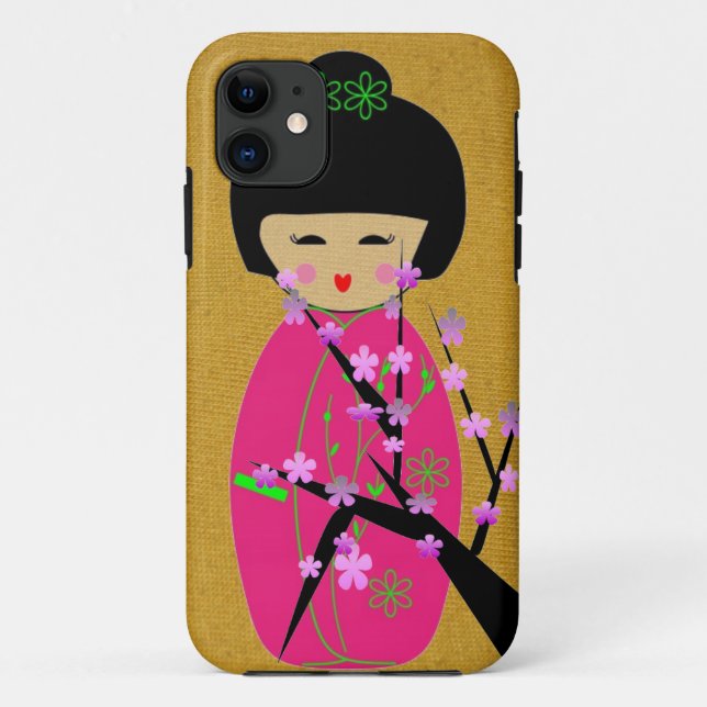 Funda De Case-Mate Para iPhone Muñecas asiáticas (Reverso)