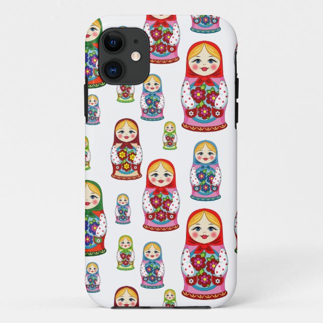 Funda De Case-Mate Para iPhone muñecas rusas (Reverso)