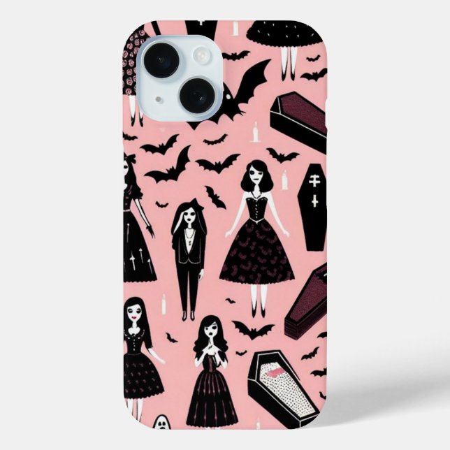 Funda De Case-Mate Para iPhone Muñecas Vampiro (Reverso )