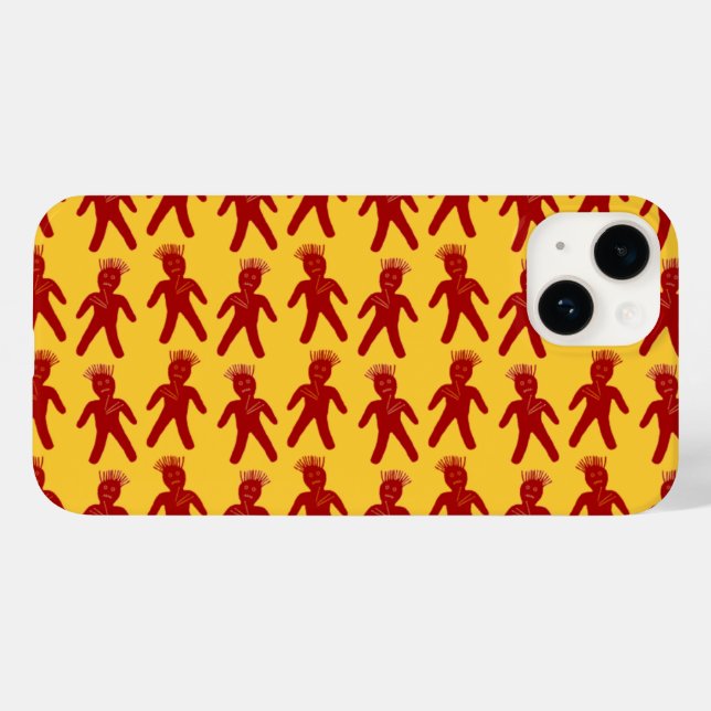Funda De Case-Mate Para iPhone Muñecas Voodoo Rojas en Sangre (Reverso  (Horizontal))