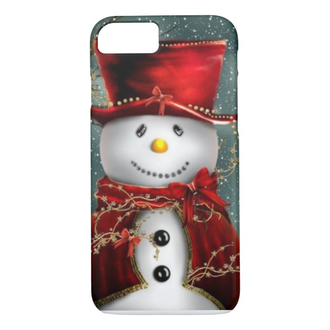 Funda De Case-Mate Para iPhone Muñeco de nieve (Reverso)