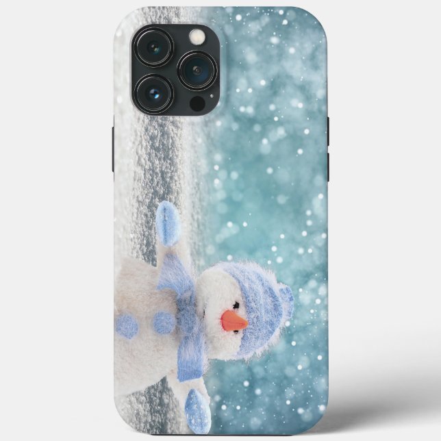 Funda De Case-Mate Para iPhone Muñeco de nieve (Reverso )