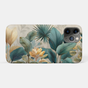 Funda Para iPhone 11 Pro Mural elegante de pared botánica tropical