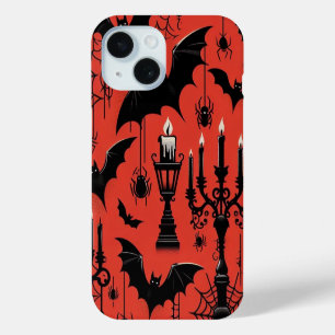 Funda Para iPhone 15 Murciélagos & Velas