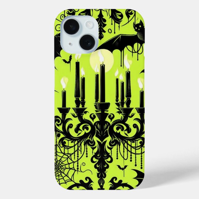 Funda De Case-Mate Para iPhone Murciélagos y Velas (Reverso )