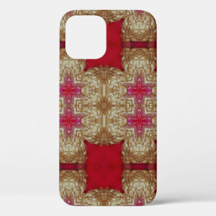 Funda Para iPhone 12 Muro de cemento de patrón de oro cerrado abstracto