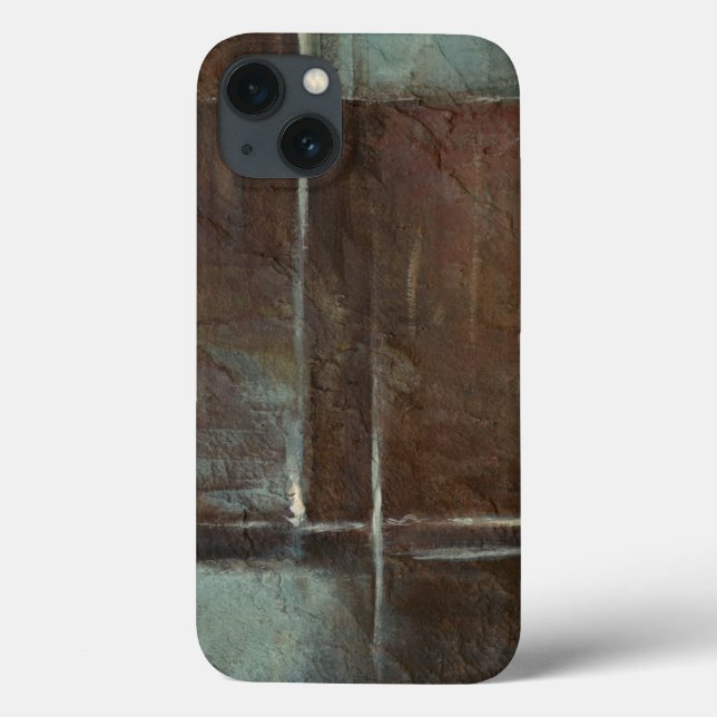 Funda De Case-Mate Para iPhone Muro de ladrillo rojo y gris (Reverso)