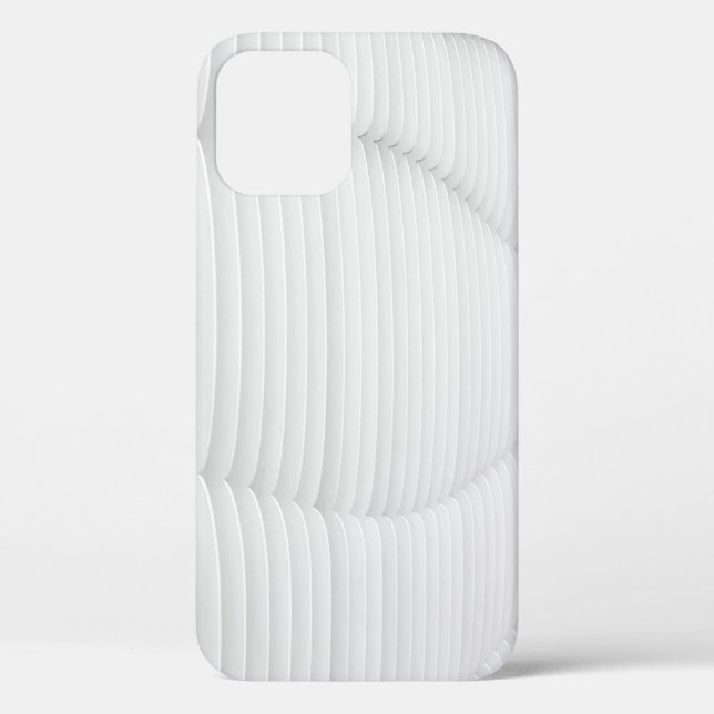 Funda De Case-Mate Para iPhone Muro de textura blanca (Reverso )
