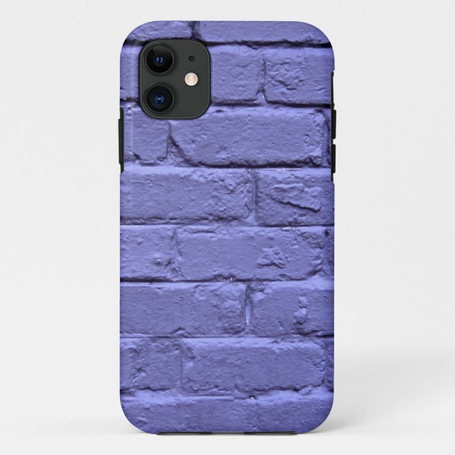 Funda De Case-Mate Para iPhone Muro morado de ladrillo (Reverso)