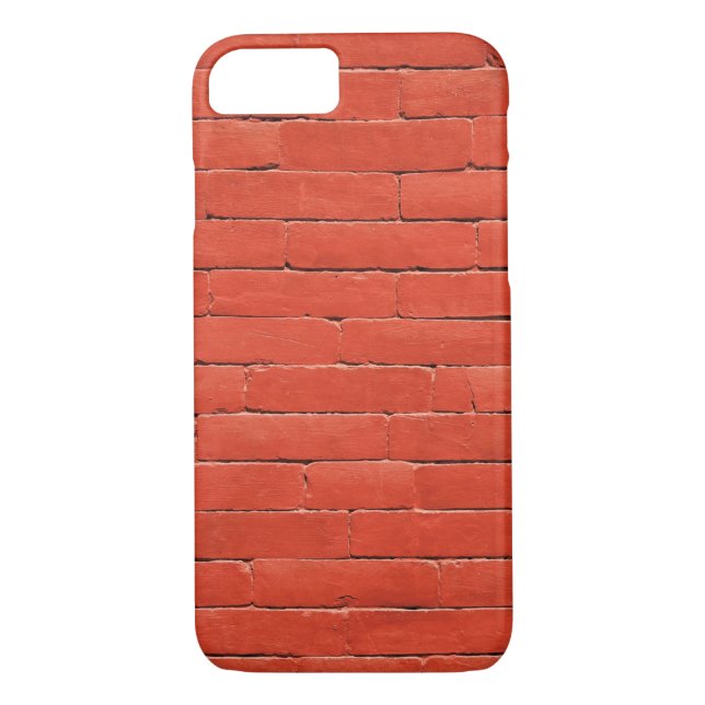 Funda De Case-Mate Para iPhone Muro Naranja rojo (Reverso)