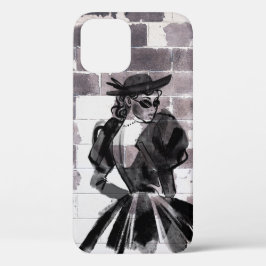 Funda Para iPhone 12 Pro "Musa de la calle - Moda en la pared"