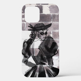 Funda Para iPhone 12 Pro "Musa de la calle - Moda en la pared"