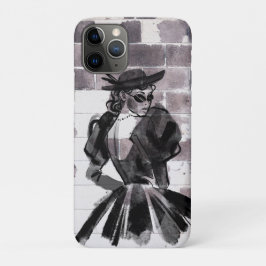 Funda Para iPhone 11 Pro "Musa de la calle - Moda en la pared"