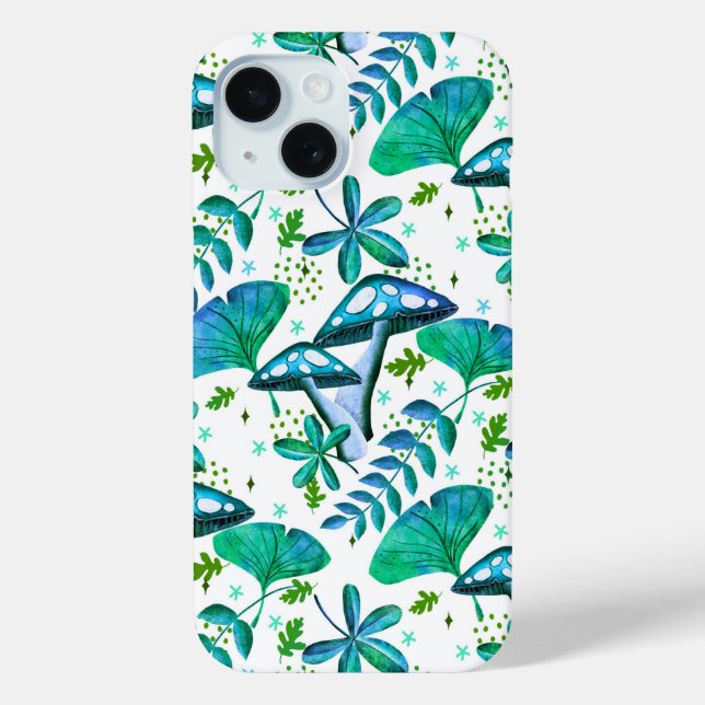 Funda De Case-Mate Para iPhone Mushroom Garden (Reverso )