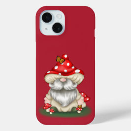 Funda Para iPhone 15 Mushroom Gnome
