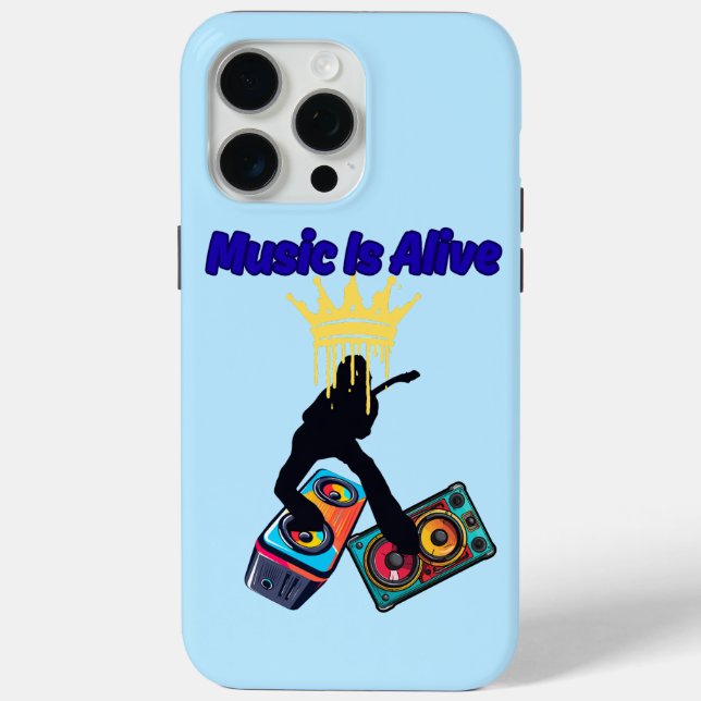 Funda De Case-Mate Para iPhone Music Is Alive (Reverso )
