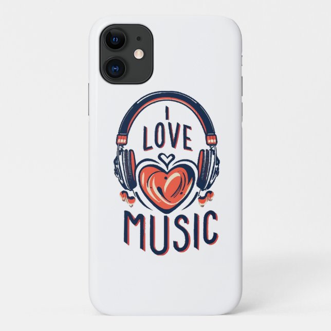 Funda De Case-Mate Para iPhone música  (Reverso)