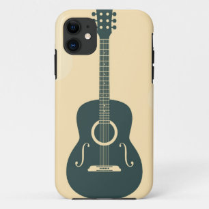 Funda Para iPhone 11 Música acústica de guitarra retro