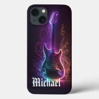 Música de Guitarra Eléctrica de Neón Nombre Person