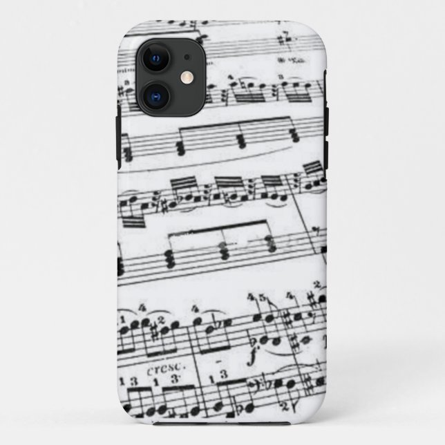 Funda De Case-Mate Para iPhone Música de hoja (Reverso)