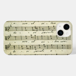 Funda Para iPhone 14 De Case-Mate Música de hojas antiguas, puntuación musical de 18