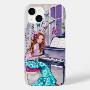 Funda Para iPhone 14 De Case-Mate Música de mariposa de piano   funda Iphone 6