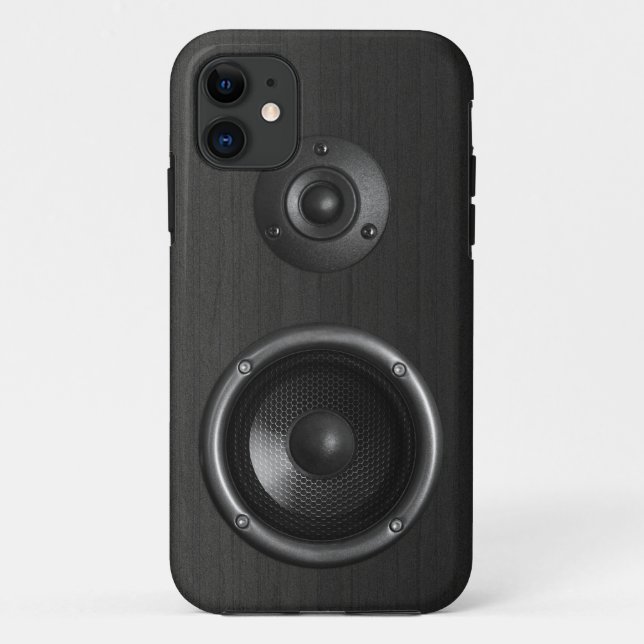 Funda De Case-Mate Para iPhone Música divertida del altavoz sano (Reverso)