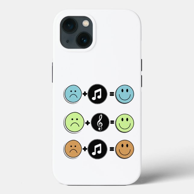Funda De Case-Mate Para iPhone Música divertida y diseño matemático (Reverso )
