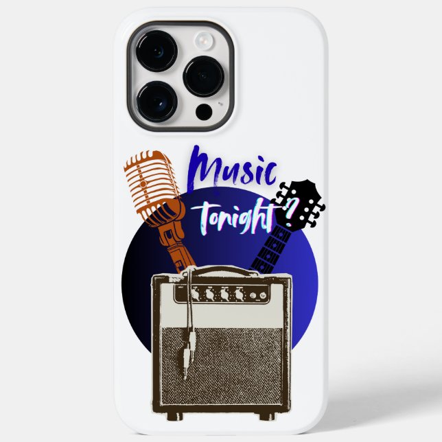Funda De Case-Mate Para iPhone ¿Música Esta Noche? (Reverso )