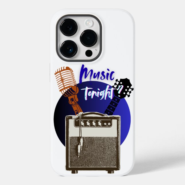 Funda De Case-Mate Para iPhone ¿Música Esta Noche? (Reverso )