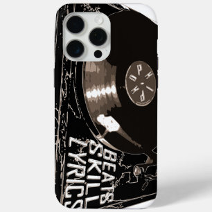 FUNDA PARA iPhone 15 PRO MAX MÚSICA HIP HOP GOLPEA LETRAS DE HABILIDADES