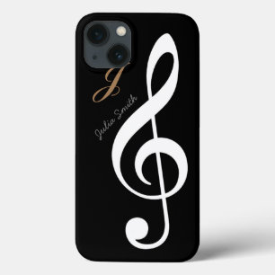 Funda Para iPhone 13 música personalizada treble gclef