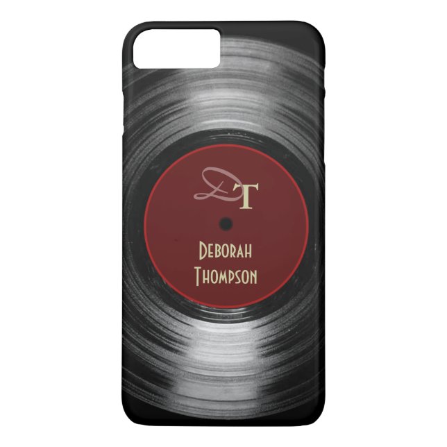 Funda De Case-Mate Para iPhone música personalizado de vinilo (Reverso)