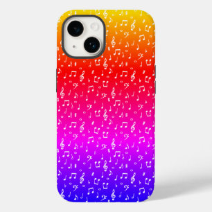 Funda Para iPhone 14 De Case-Mate Musical blanco y arcoíris