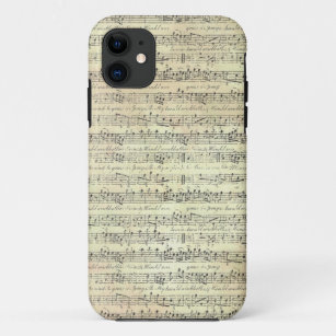 Funda Para iPhone 11 Músico del tema musical del patrón de nota musical