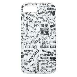 Funda Para iPhone 8/7 Musik en verschiedenen Sprachen
