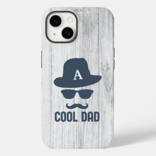 Funda Para iPhone 14 De Case-Mate Mustache Guay Dad Mejor DAD jamás Monograma inicia