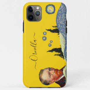 Funda Para iPhone 11 Pro Max mustard modern vincent artist lemon text editable