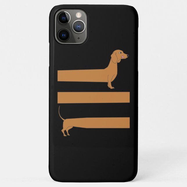 Funda De Case-Mate Para iPhone Muy largo Dachshund divertido (Reverso)