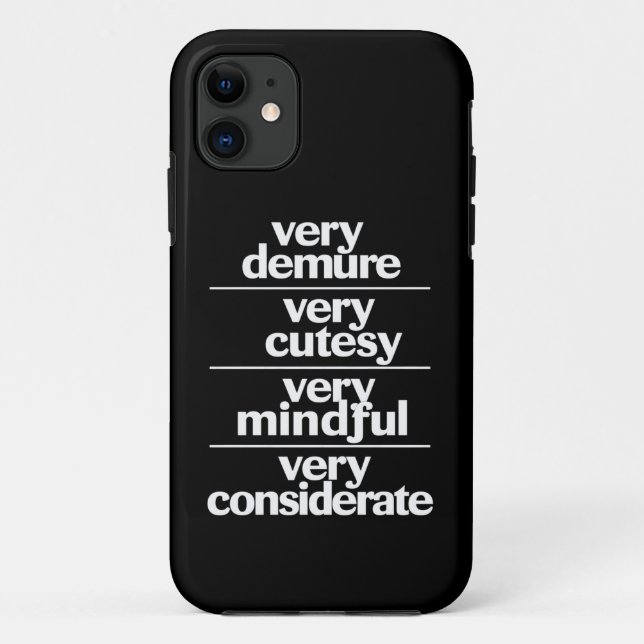 Funda De Case-Mate Para iPhone Muy Recatado Muy Monísimo Muy Atento Recatado (Reverso)