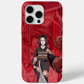 Funda Para iPhone 15 Pro Max Muzan Kibutsuji Mujer