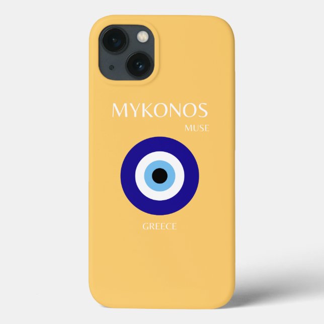 Funda De Case-Mate Para iPhone Mykonos Muse, amarillo (Reverso)