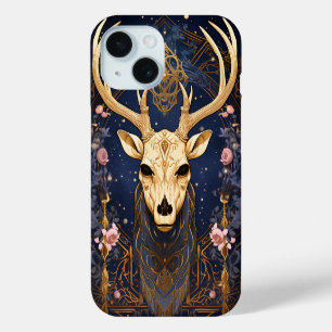 Funda Para iPhone 15 Mystic Deer Stag con Antler Witchy Dark Academia
