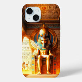 Funda Para iPhone 15 Mystic Echoes-4D Anime Egyptian