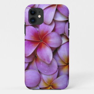 Funda Para iPhone 11 N.A., EE. UU., Maui, Hawái. Flores de plumeria ros