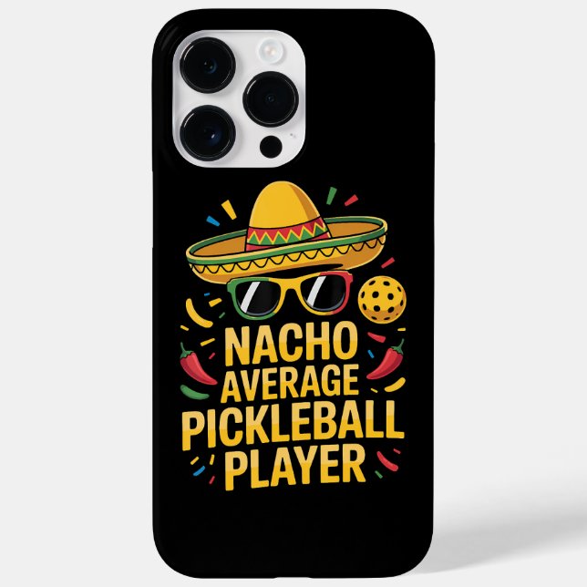 Funda De Case-Mate Para iPhone Nacho Average Pickleball Player (Reverso)