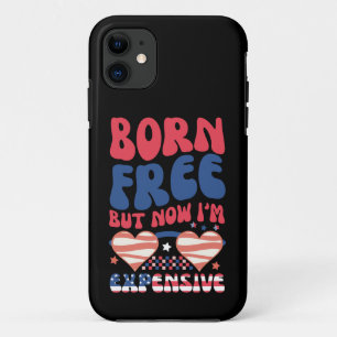Funda Para iPhone 11 Nací Libre Pero Ahora Soy Caro Divertido 4 De Juli