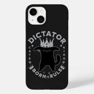 Funda Para iPhone 14 De Case-Mate Nacida para gobernar   Diseño divertido de gato