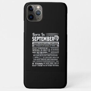 Funda Para iPhone 11 Pro Max Nacido en septiembre virgo regalo de cumpleaños d